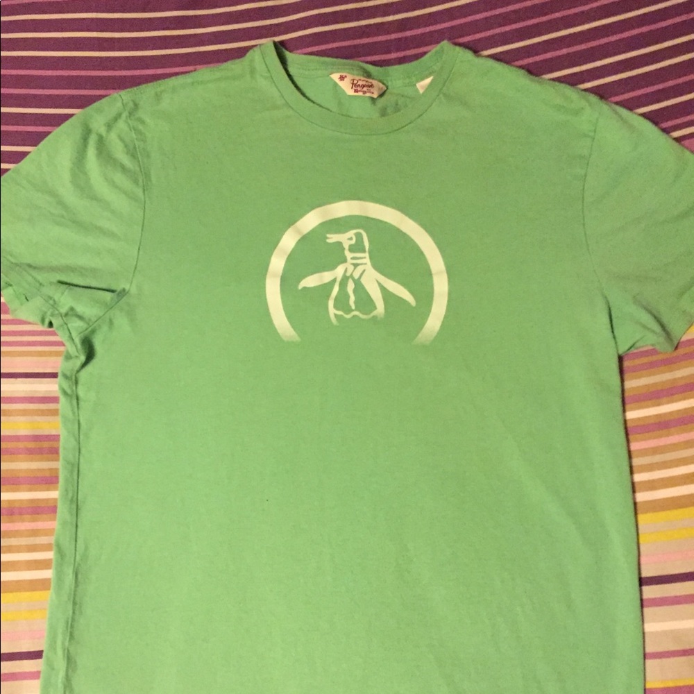 Lime Green Penguin Tee 🐧
